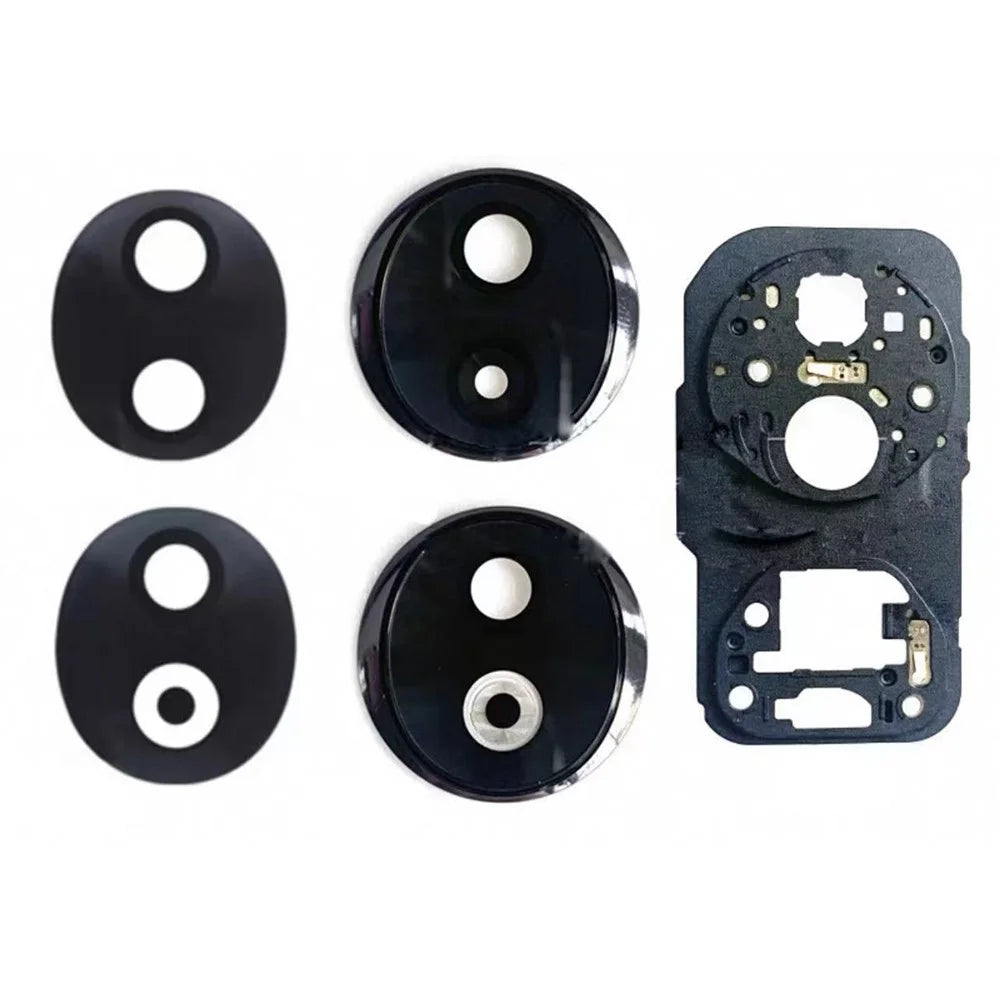For Honor 90 OEM Back Camera Lens Holder Cover with Glass Part (Without Logo) - Black - 1