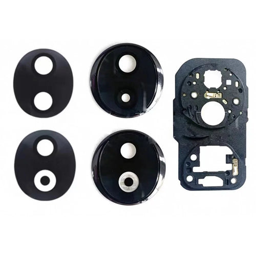 For Honor 90 OEM Back Camera Lens Holder Cover with Glass Part (Without Logo) - Black - 1