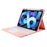 Wireless Touch Bluetooth-compatible Keyboard Skin-feel Leather Tablet Stand Case for iPad 10.2 (2021)/(2020)/(2019)/Pro 10.5-inch (2017)/Air 10.5 inch (2019) - Pink - 7