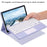 Tablet Case for iPad Air 11 (2026) / (2025) / (2024) / Air (2022) / (2020) Touchpad Bluetooth-Compatible Keyboard Leather Stand Cover - Purple - 3