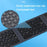 BK19 Mini Bluetooth-Compatible Keyboard Ultra Thin Portable Wireless Tri-Fold Keypad with Touchpad - 4