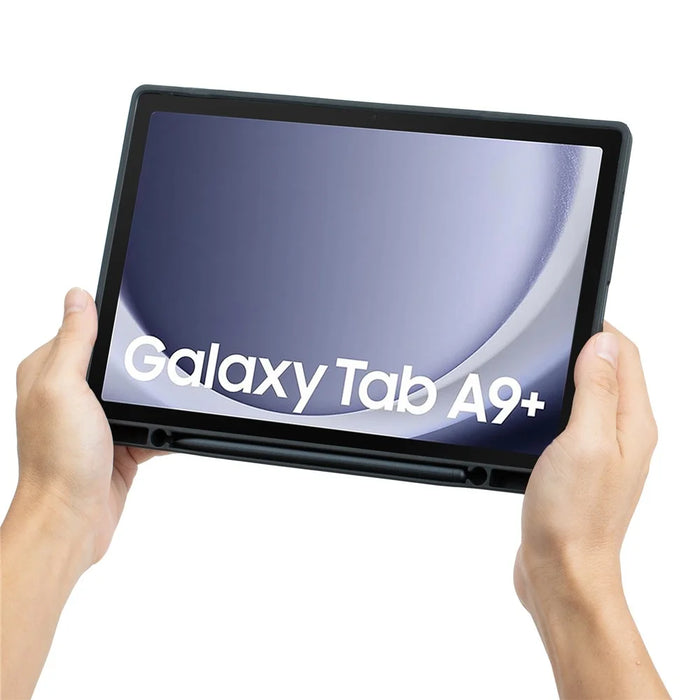 TA09B-AS For Samsung Galaxy Tab A9+ Backlit Touchpad Bluetooth-Compatible Keyboard Leather Case - 7