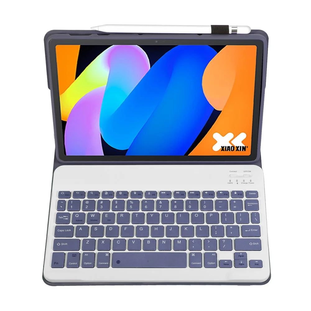 AM31 For Lenovo Tab K11 Gen 2 / Idea Tab / Xiaoxin Pad 11 2025 Leather Case Bluetooth-Compatible Keyboard - Purple - 2