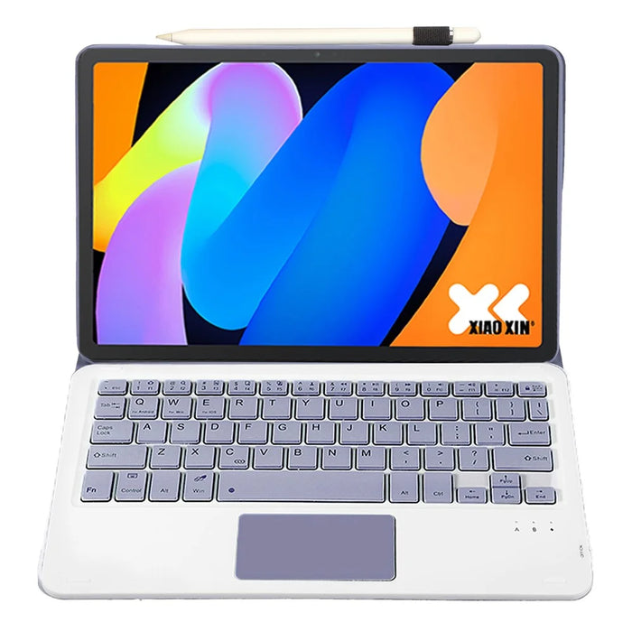 AM31-A For Lenovo Tab K11 Gen 2 / Idea Tab / Xiaoxin Pad 11 2025 Leather Case Touchpad Bluetooth-Compatible Keyboard - Purple - 2