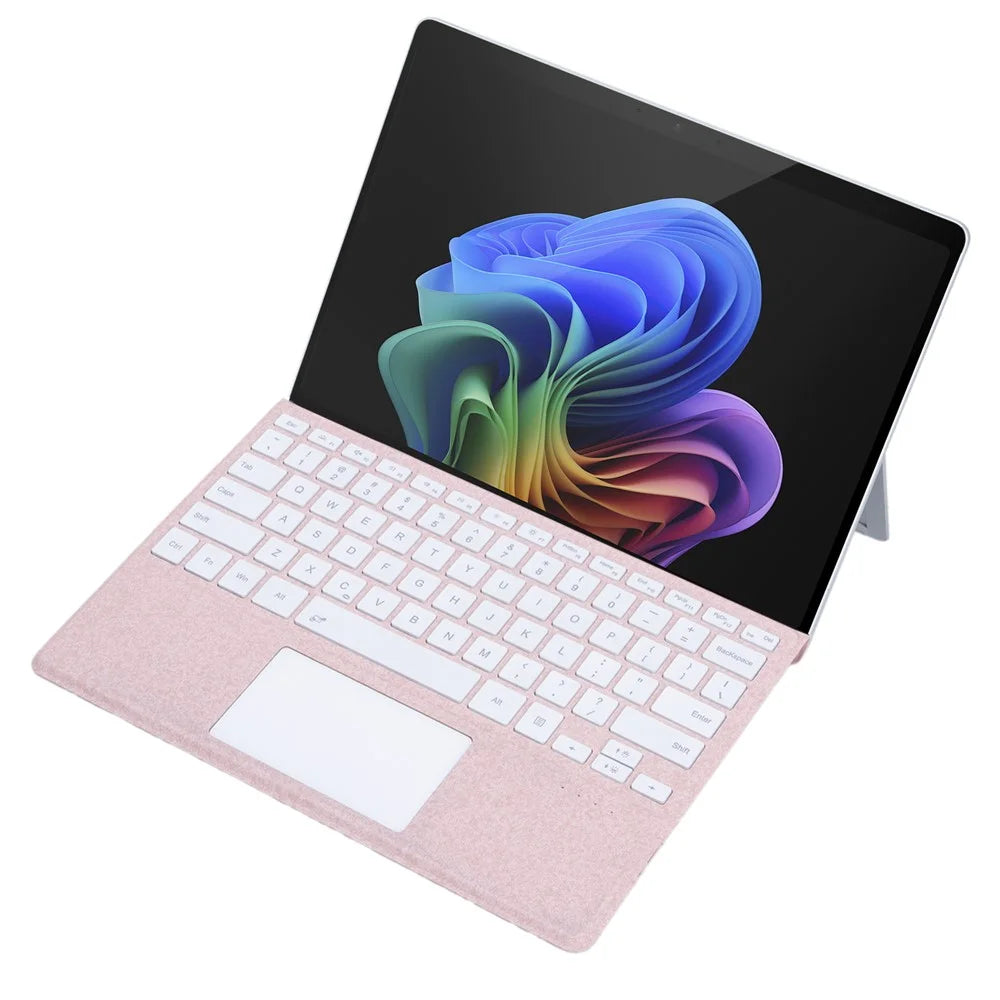 2109-AS Bluetooth-Compatible Keyboard for Microsoft Surface Pro 12inch / 11 / 10 / 9 / 8 / X Touchpad Backlit Tablet Keyboard - Pink - 3