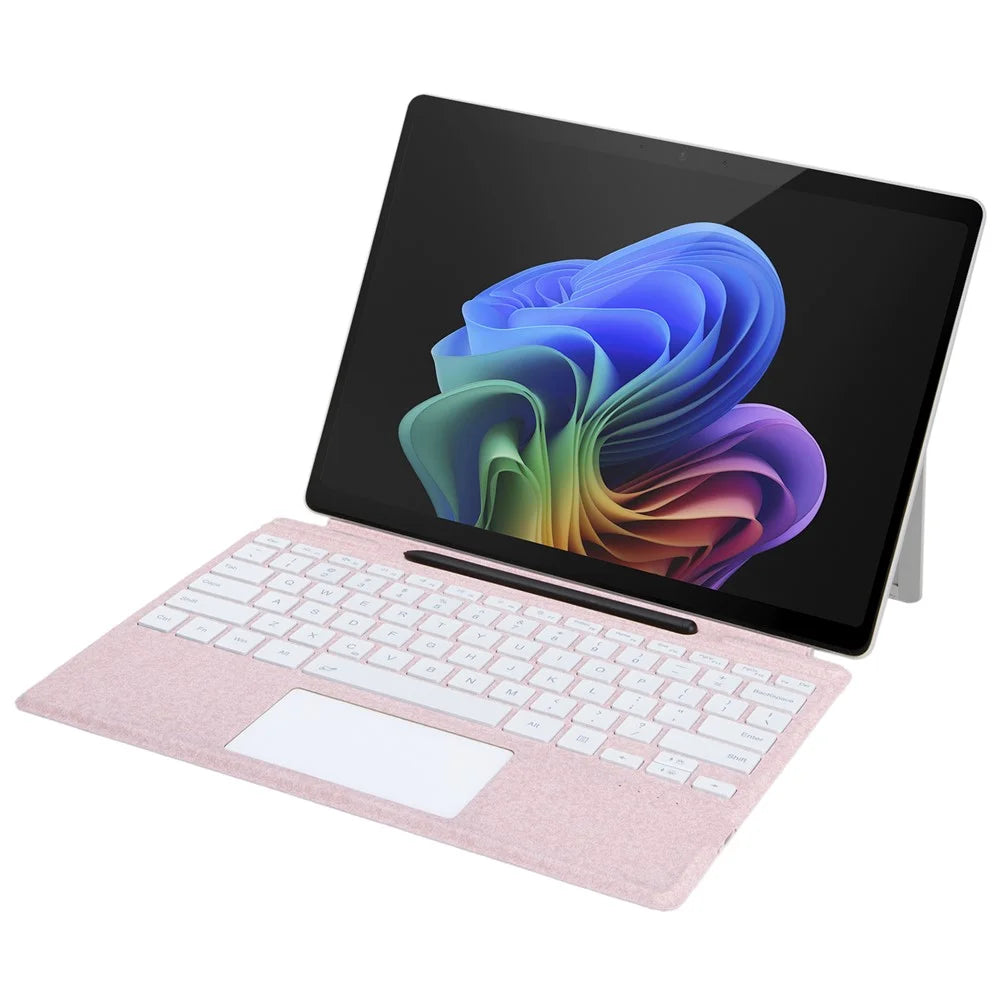 2109-AS Bluetooth-Compatible Keyboard for Microsoft Surface Pro 12inch / 11 / 10 / 9 / 8 / X Touchpad Backlit Tablet Keyboard - Pink - 4