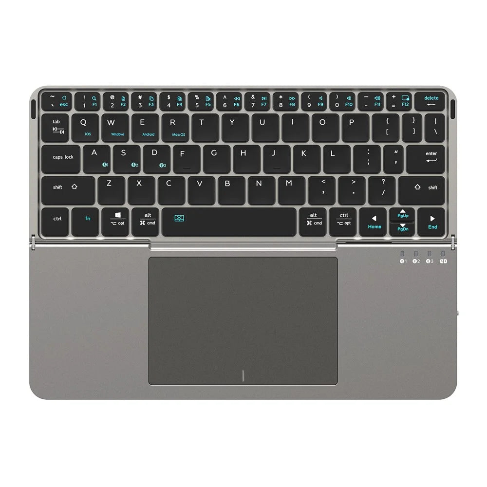 DUX DUCIS OK Fold Series Touchpad Keyboard for Tablet / Phone Two-Fold Design Bluetooth-Compatible 5.0 Keyboard - 1