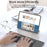 B089T Pocket Size Tri-fold Touchpad Bluetooth-compatible Keyboard for Android  /  Windows  /  iOS, with Phone Bracket - Black - 3