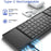 B089T Pocket Size Tri-fold Touchpad Bluetooth-compatible Keyboard for Android  /  Windows  /  iOS, with Phone Bracket - Black - 4