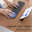 B089T Pocket Size Tri-fold Touchpad Bluetooth-compatible Keyboard for Android  /  Windows  /  iOS, with Phone Bracket - Black - 5