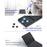 B089T Pocket Size Tri-fold Touchpad Bluetooth-compatible Keyboard for Android  /  Windows  /  iOS, with Phone Bracket - Black - 7