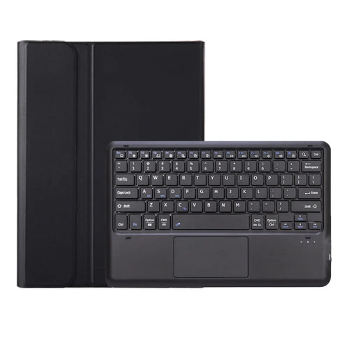 AM30-A For Lenovo Yoga Tab Plus Detachable Touchpad Bluetooth-Compatible Keyboard Ultra Thin Tablet Leather Case - Black - 1