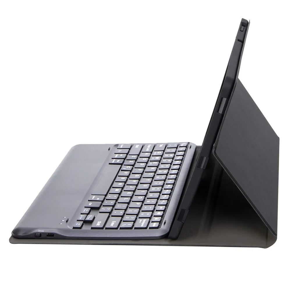 AV14 Leather Case for vivo Pad5 Pro / Pad3 Pro / iQOO Pad2 Pro Tablet Cover + Bluetooth-Compatible Keyboard - Black - 4