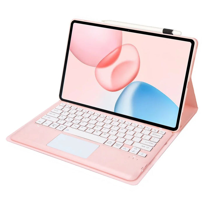 AH29-A For Honor Pad 10 Detachable Touchpad Bluetooth-Compatible Keyboard Leather Tablet Case - Pink - 3