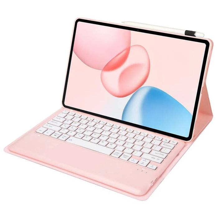 AH29 For Honor Pad 10 Detachable Bluetooth-Compatible Keyboard Ultra Thin Leather Tablet Case - Pink - 3