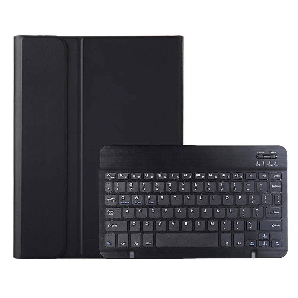 AH28 For Honor Pad X9a / X9 Pro Detachable Bluetooth-Compatible Keyboard Leather + TPU Tablet Case - Black - 1