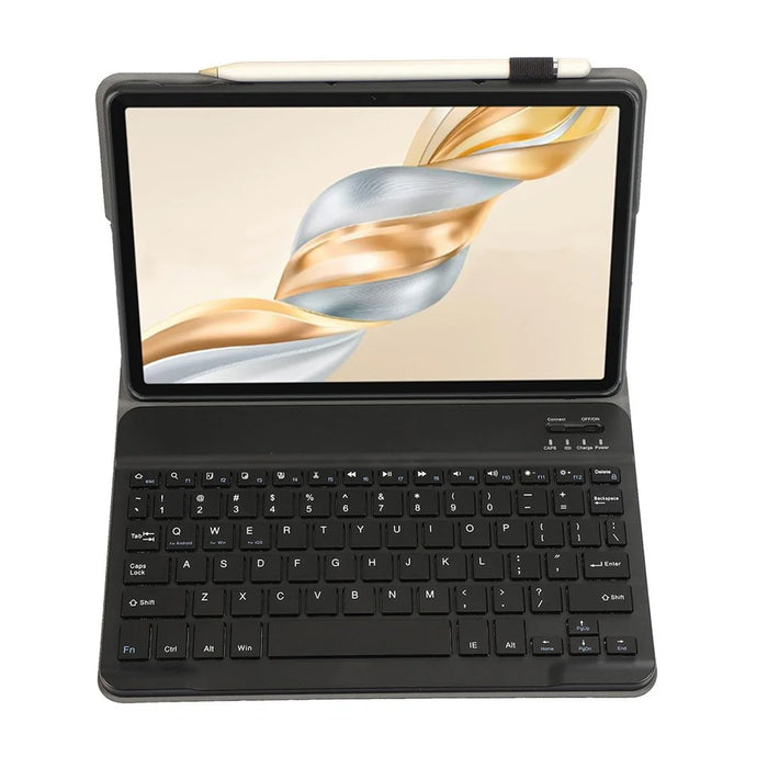 AH28 For Honor Pad X9a / X9 Pro Detachable Bluetooth-Compatible Keyboard Leather + TPU Tablet Case - Black - 4