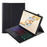 AH28-AS For Honor Pad X9a / X9 Pro Backlit Touchpad Bluetooth-Compatible Keyboard Leather Tablet Case - Black - 1