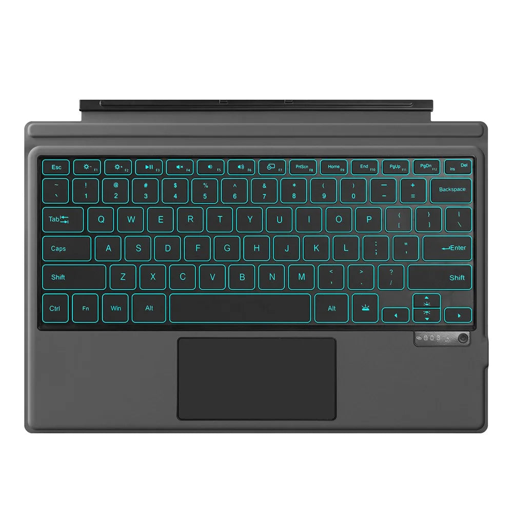 For Microsoft Surface Pro 11 / 10 / 9 / 8 Rechargeable Magnetic Bluetooth-compatible Wireless Keyboard with Backlit - 1