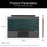 For Microsoft Surface Pro 11 / 10 / 9 / 8 Rechargeable Magnetic Bluetooth-compatible Wireless Keyboard with Backlit - 7