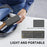 F69 Foldable Bluetooth-compatible Keyboard for Android  /  iOS  /  Windows with Mouse and Phone Stand Set - 3