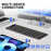 F69 Foldable Bluetooth-compatible Keyboard for Android  /  iOS  /  Windows with Mouse and Phone Stand Set - 4