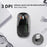 F69 Foldable Bluetooth-compatible Keyboard for Android  /  iOS  /  Windows with Mouse and Phone Stand Set - 7