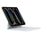 For iPad Pro 13 (2025) / (2024) Bluetooth-compatible Keyboard Leather Case Floating Magnetic Keyboard with Touchpad - White - 2