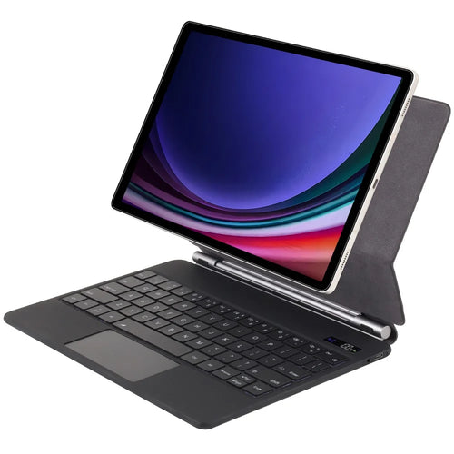 Bluetooth-compatible Keyboard Case for Samsung Galaxy Tab S9 FE X510 X516 / S9 X710 X716B X718U / S8 X700 X706 / S7 T870 with Trackpad and Backlit - 1