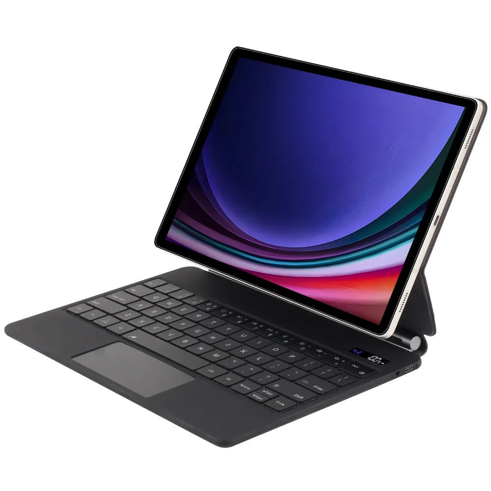 Bluetooth-compatible Keyboard Case for Samsung Galaxy Tab S9 FE X510 X516 / S9 X710 X716B X718U / S8 X700 X706 / S7 T870 with Trackpad and Backlit - 2