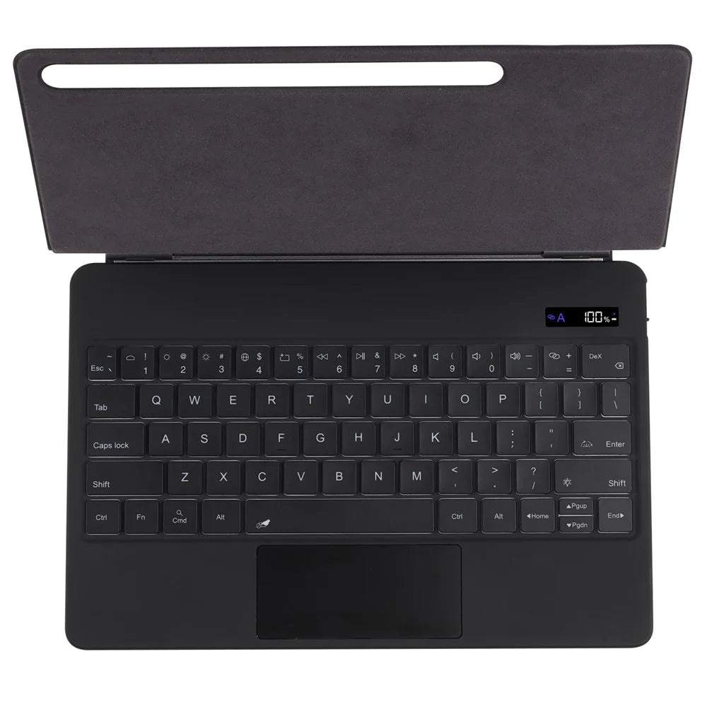 Bluetooth-compatible Keyboard Case for Samsung Galaxy Tab S9 FE X510 X516 / S9 X710 X716B X718U / S8 X700 X706 / S7 T870 with Trackpad and Backlit - 6