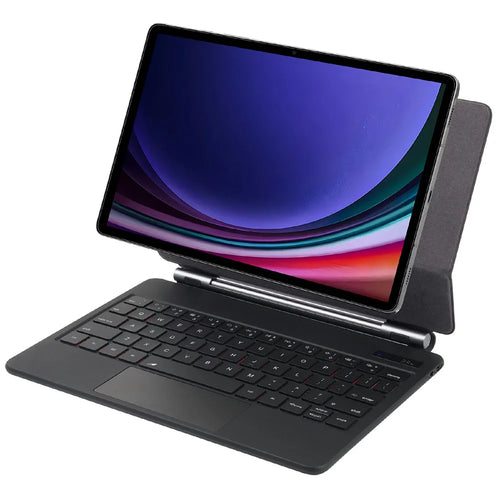 12.4 Inch Bluetooth-compatible Keyboard Case for Samsung Galaxy Tab S10+ / S9+ / S9 FE+ / S8+ / S7 FE / S7+ with Touchpad and Backlit - 1