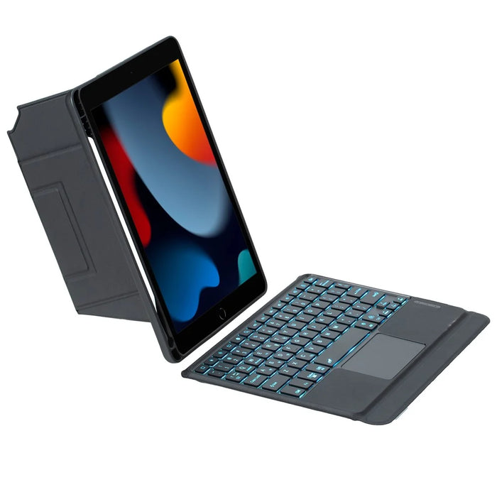 Bluetooth-compatible Keyboard for iPad 10.2 (2021) / (2020) / (2019) / iPad Air 10.5 inch (2019) / iPad Pro 10.5-inch (2017) Stand Case - Black - 3