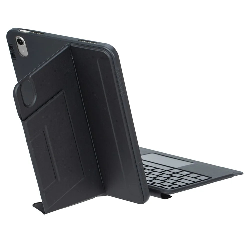 For iPad (2025) / iPad 10.9 (2022) Detachable Bluetooth-compatible Keyboard Stand Case with Touchpad and Backlit - Black - 7