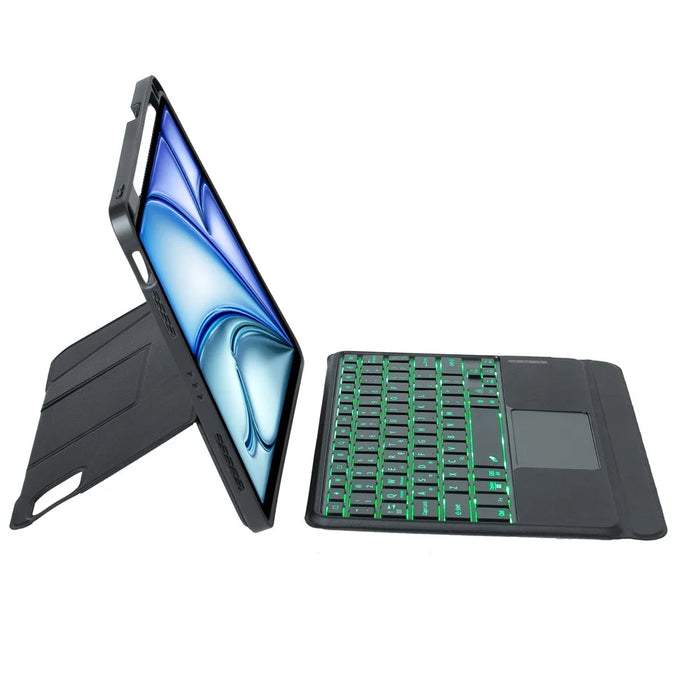 Bluetooth-compatible Keyboard for iPad Air 11 (2026) / (2025) / (2024) / iPad Air (2022) / (2020) / iPad Pro 11 (2022) / (2021) / (2020) / (2018) Stand Case - Black - 4
