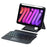For iPad mini (2024) / (2021) Detachable Bluetooth-compatible Keyboard Stand Case with Touchpad and Backlit - Black - 1