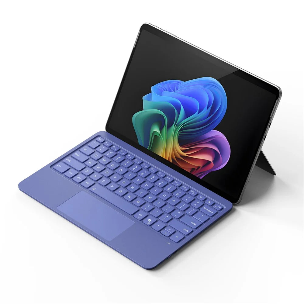 3109-AS For Microsoft Surface Pro 12inch Bluetooth-Compatible Backlit Touchpad Tablet Keyboard - Blue - 3