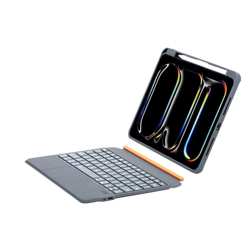 TU3607 Floating Magnetic Keyboard Case for iPad Air 11 (2026) / (2025) / (2024) / iPad (2025) / Air (2022) / (2020) / Pro 11 (2022) / (2021) / (2020) / (2018) / iPad 10.9 (2022) - Grey - 2