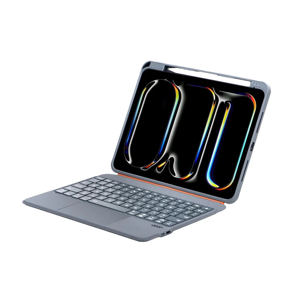 TU3607 Floating Magnetic Keyboard Case for iPad Air 11 (2026) / (2025) / (2024) / iPad (2025) / Air (2022) / (2020) / Pro 11 (2022) / (2021) / (2020) / (2018) / iPad 10.9 (2022) - Grey - 3