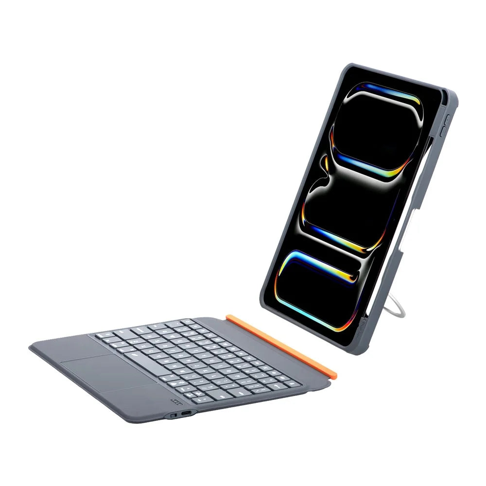 TU3607 Floating Magnetic Keyboard Case for iPad Air 11 (2026) / (2025) / (2024) / iPad (2025) / Air (2022) / (2020) / Pro 11 (2022) / (2021) / (2020) / (2018) / iPad 10.9 (2022) - Grey - 6