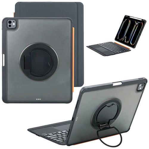 TU3609P For iPad Pro 13 (2025) / (2024) Backlit Design Floating Magnetic Keyboard Case with Rotating Stand - 1