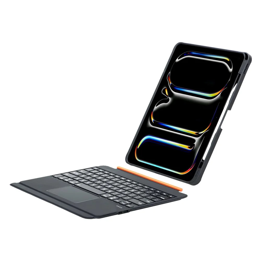 TU3609P For iPad Pro 13 (2025) / (2024) Backlit Design Floating Magnetic Keyboard Case with Rotating Stand - 4