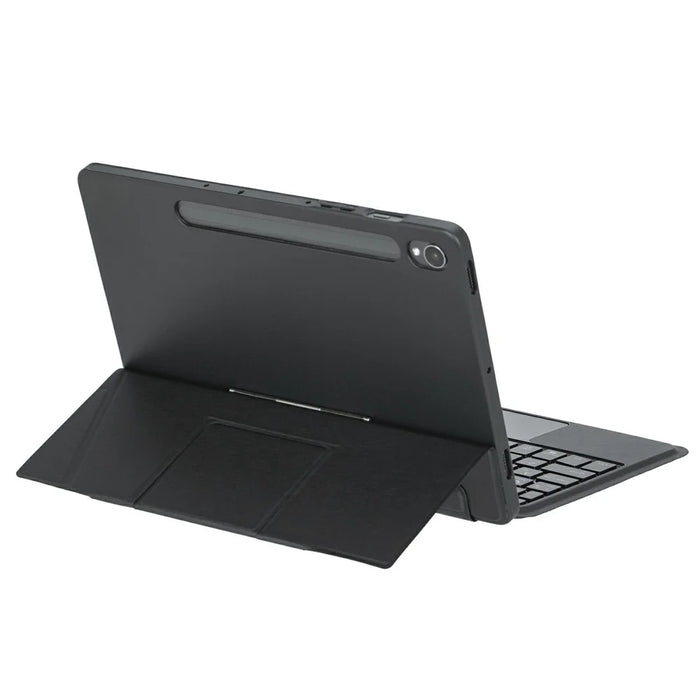 For Samsung Galaxy Tab S9 FE / Tab S9 X710 / 716B / 718U Floating Bluetooth-compatible Keyboard Stand Case with Backlit - Black - 4