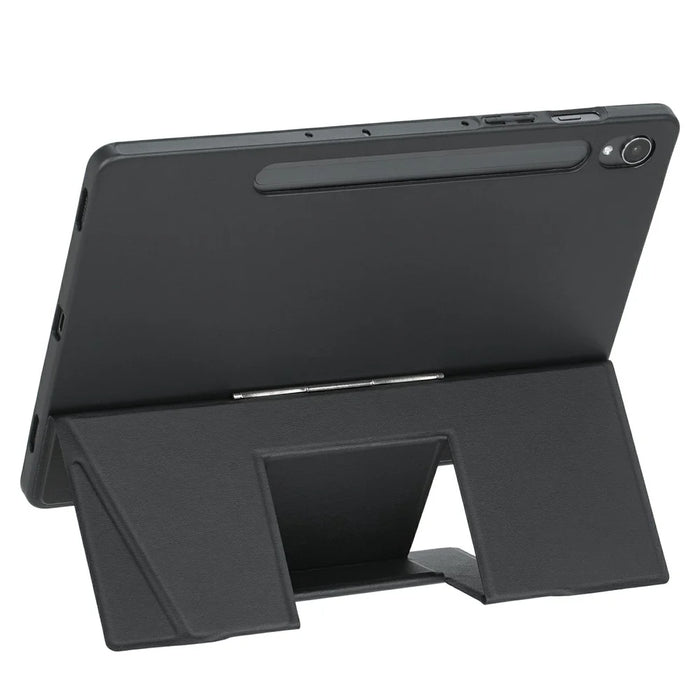 For Samsung Galaxy Tab S9 FE / Tab S9 X710 / 716B / 718U Floating Bluetooth-compatible Keyboard Stand Case with Backlit - Black - 7