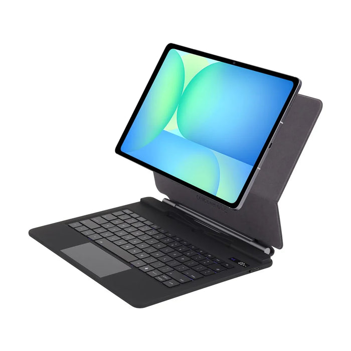 P820 For Samsung Galaxy Tab S10 FE+ X620 / X626B Floating Magnetic Keyboard Case with Backlit, Multi-Angle Stand - 3