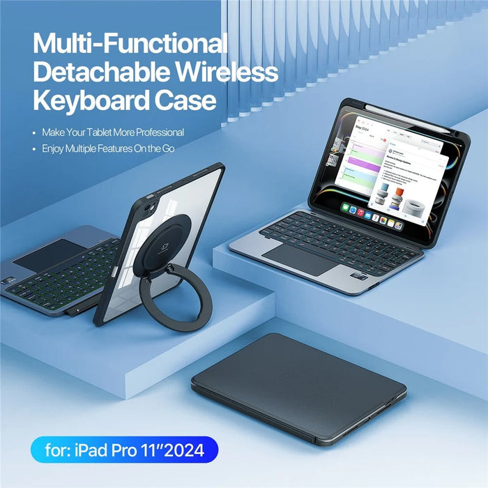 DUX DUCIS VK Series For iPad Pro 11 (2025) / 11 (2024) Detachable Keyboard Case Kickstand Tablet Cover with Touchpad - 5
