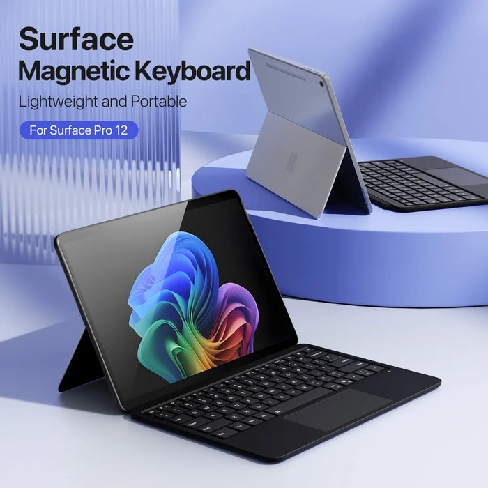 DUX DUCIS For Microsoft Surface Pro 12inch  CK Pro Series Magnetic Keyboard Touchpad with Backlit - Black - 4