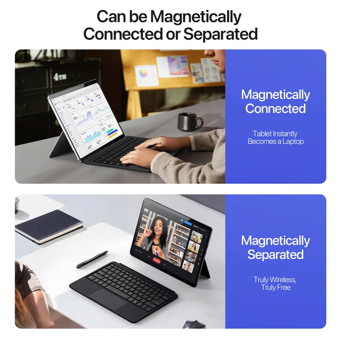 DUX DUCIS For Microsoft Surface Pro 12inch  CK Pro Series Magnetic Keyboard Touchpad with Backlit - Black - 7