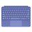 WP-12 For Microsoft Surface Pro 12 Inch Magnetic Wireless Bluetooth-compatible Keyboard with 7-Color Backlit - Sapphire - 1