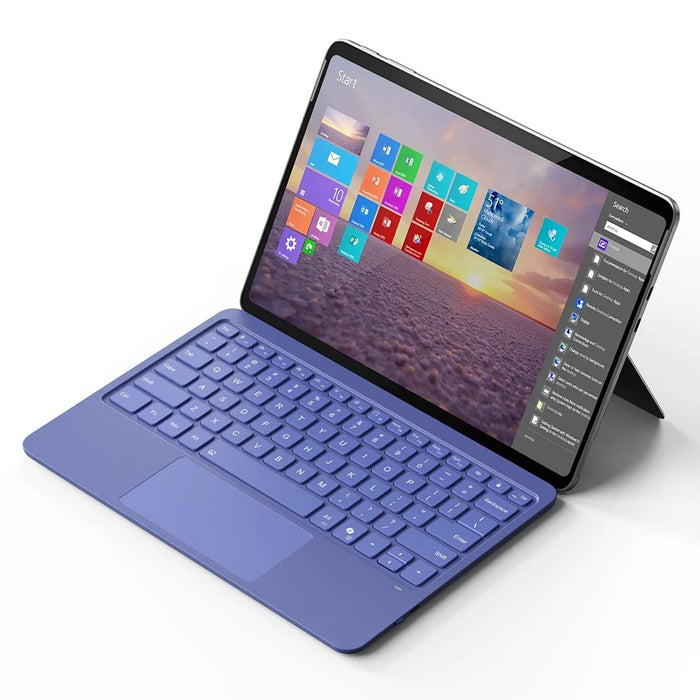WP-12 For Microsoft Surface Pro 12 Inch Magnetic Wireless Bluetooth-compatible Keyboard with 7-Color Backlit - Sapphire - 3